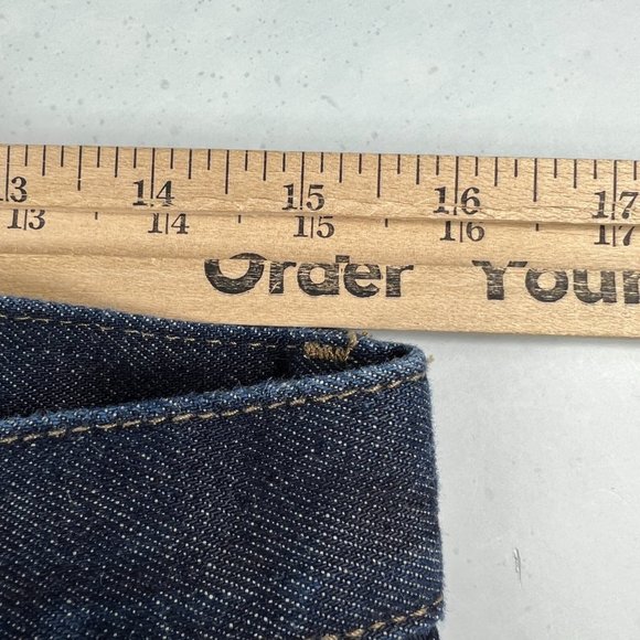 Uniqlo Jean Mens 31x30* Slim Straight Selvedge Kaihara Dark Blue Denim Tag 31x32 - Picture 16 of 16